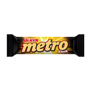 Ülker Metro Sütlü Çikolatalı Kaplı Karamel & Nugalı Bar 36 G