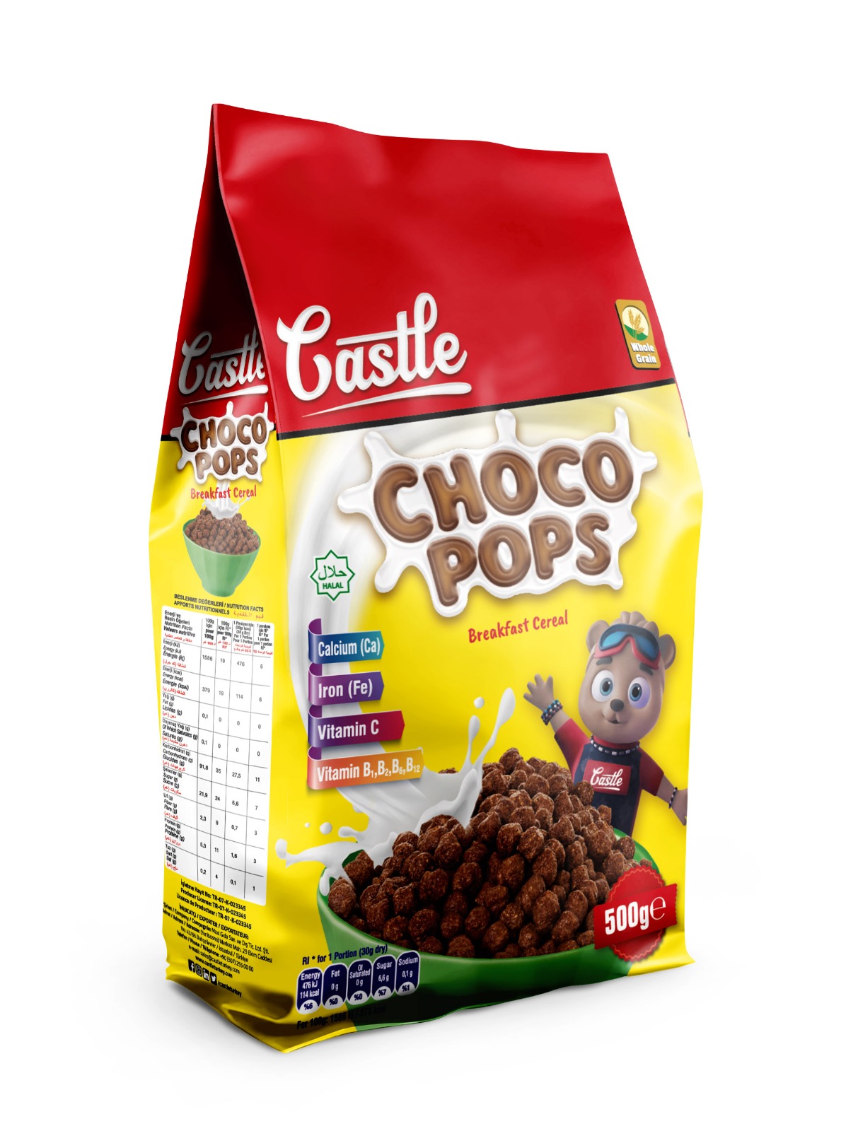 Castle Choco Pops 500 g Paket