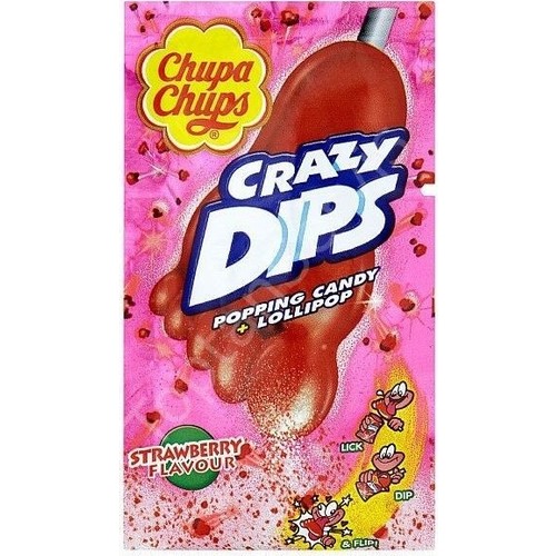 Chupa Chups Crazy Dıps Patlayan Çilekli Şeker 16 G