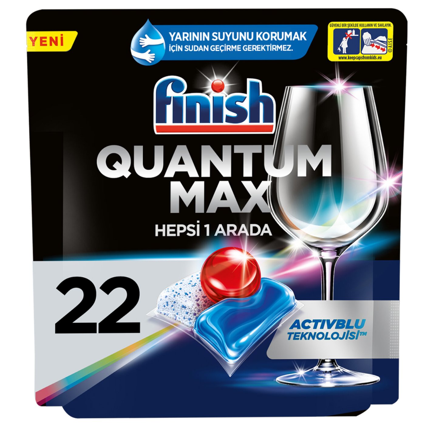 Finish Quantum Max 22 Adet Tablet