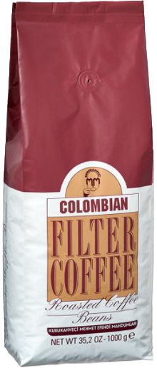 Kuru Kahveci Mehmet Efendi Colombian Filtre KahveKahve Çekirdek 1 Kg