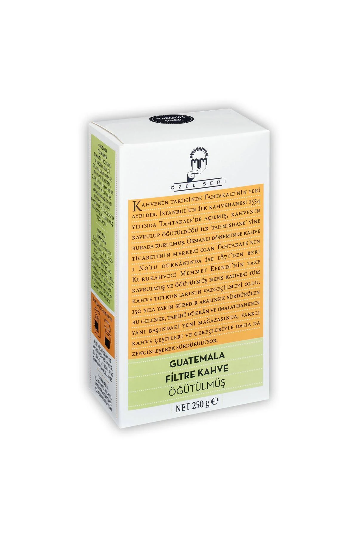 Kuru Kahveci Mehmet Efendi Özel Seri Guatemala Filtre Kahve 250gr