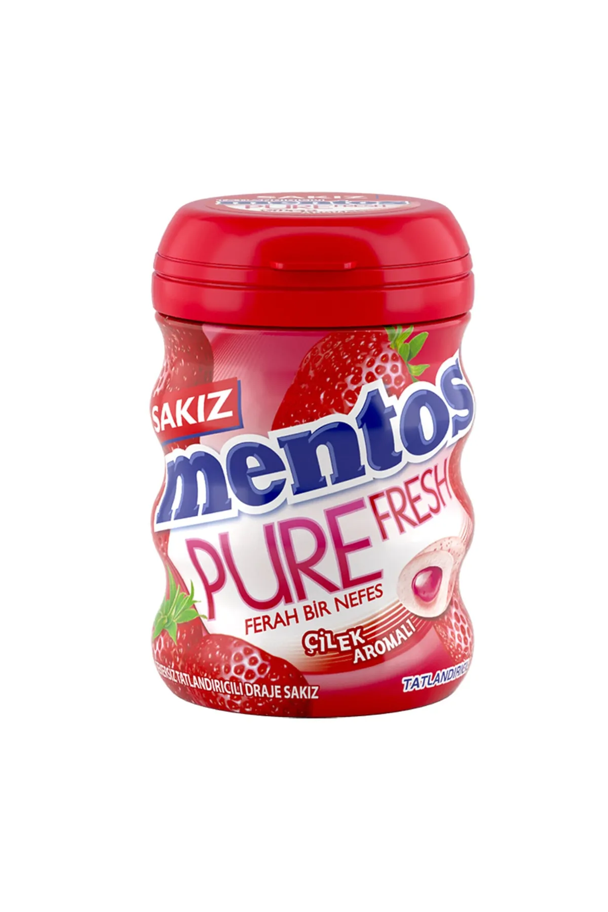 Mentos Pure Fresh Çilek Aromalı Draje Sakız 30 G
