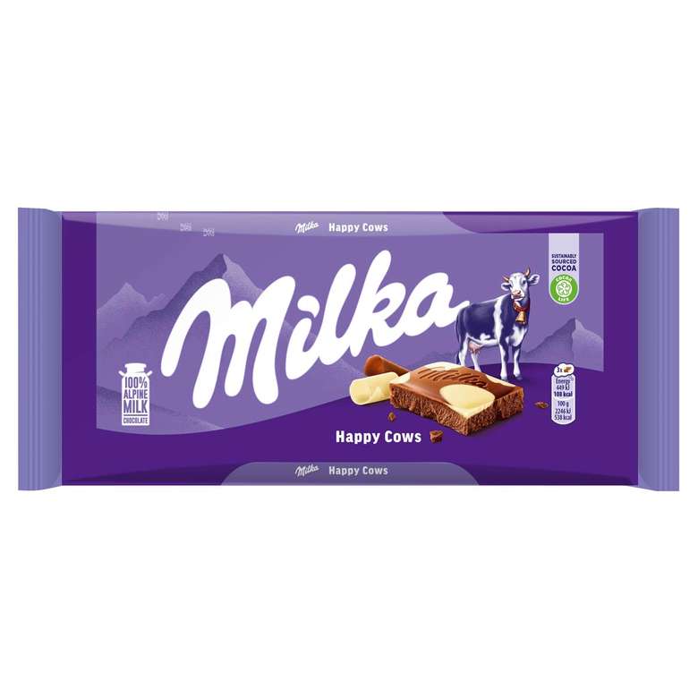 Milka Happy Cows Çikolata Sütlü 100 G