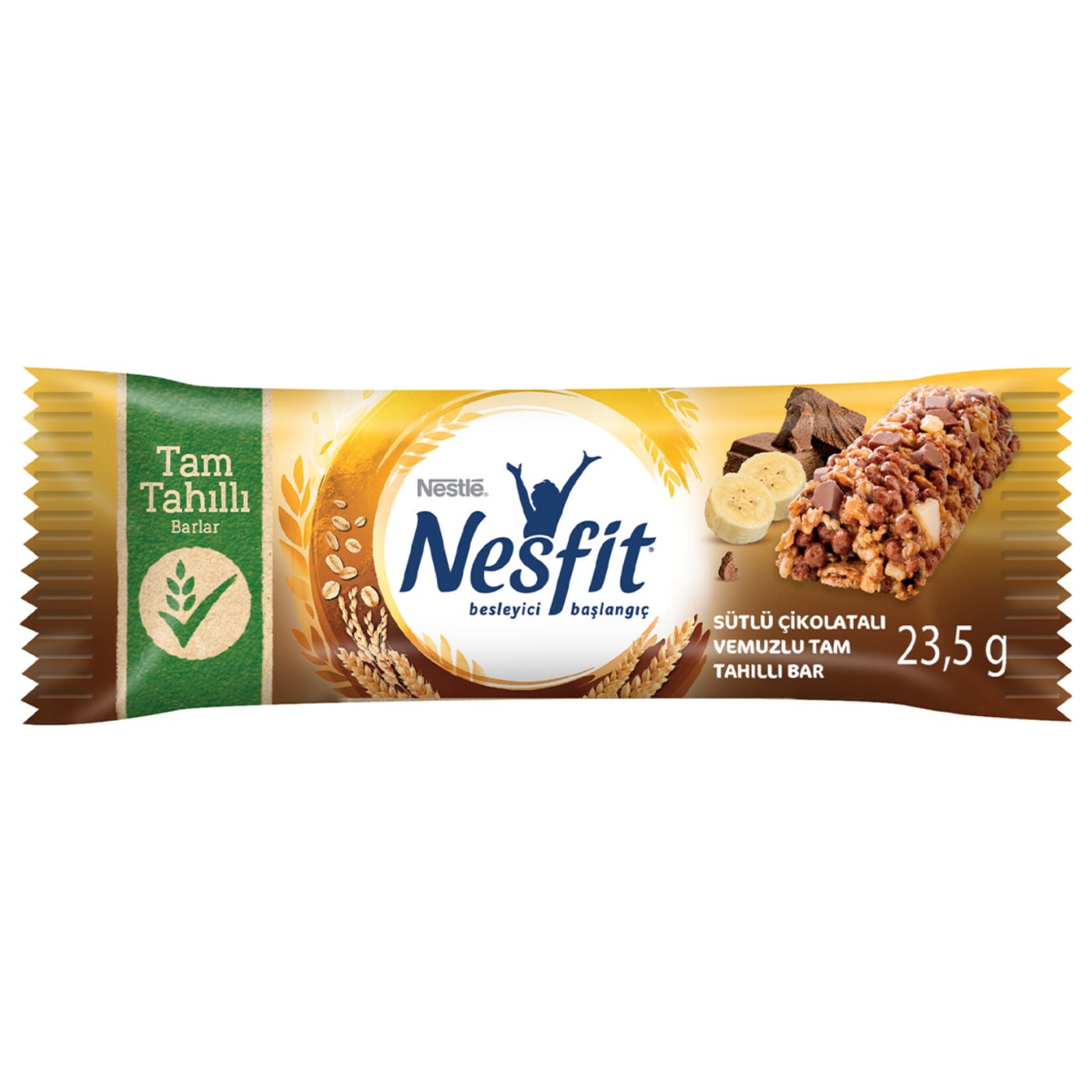 Nesfit Sütlü Çikolatalı & Muzlu Tam Tahıllı Bar 23.5 G