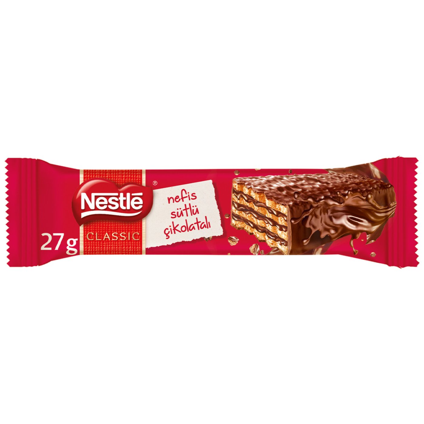 Nestlé Classic Sütlü Çikolatalı Çıtır Gofret 27 G