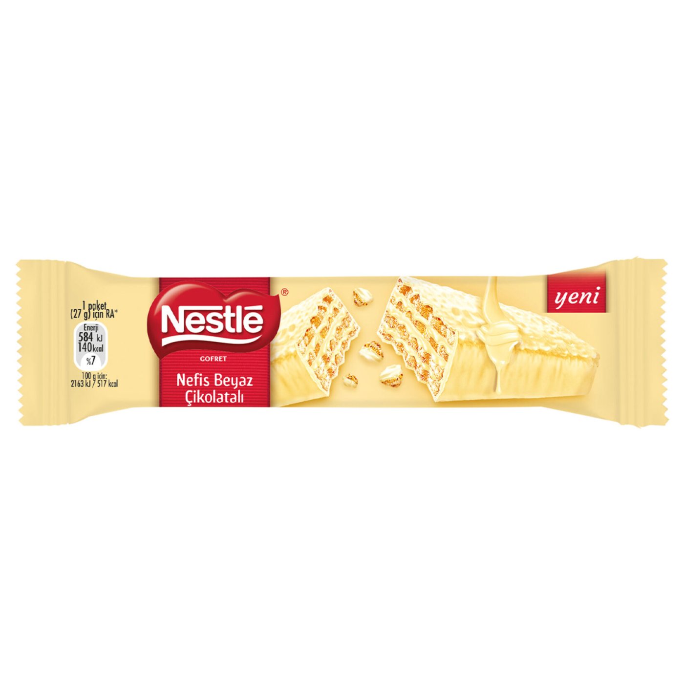 Nestle Beyaz Çikolata Kaplamalı Gofret 27 G