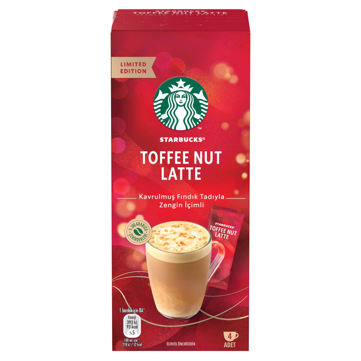 Starbucks Toffee Nut Latte Kahve Karışımı 4x23 G